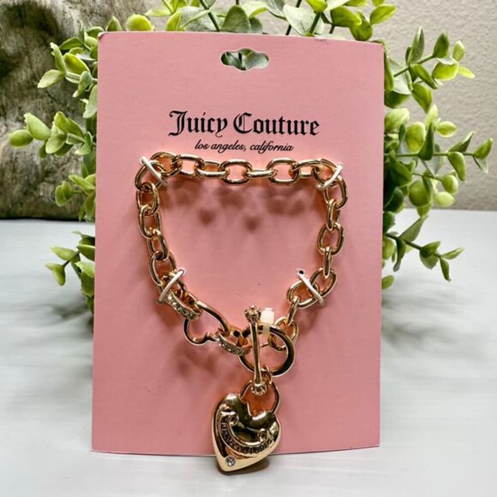 Juicy Couture bracelet chunky heart bracelet chain